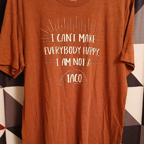 whiski designs Other - 🧡Brand New, Never Worn. Brown Short Sleeve Tee with Humorous Graphic